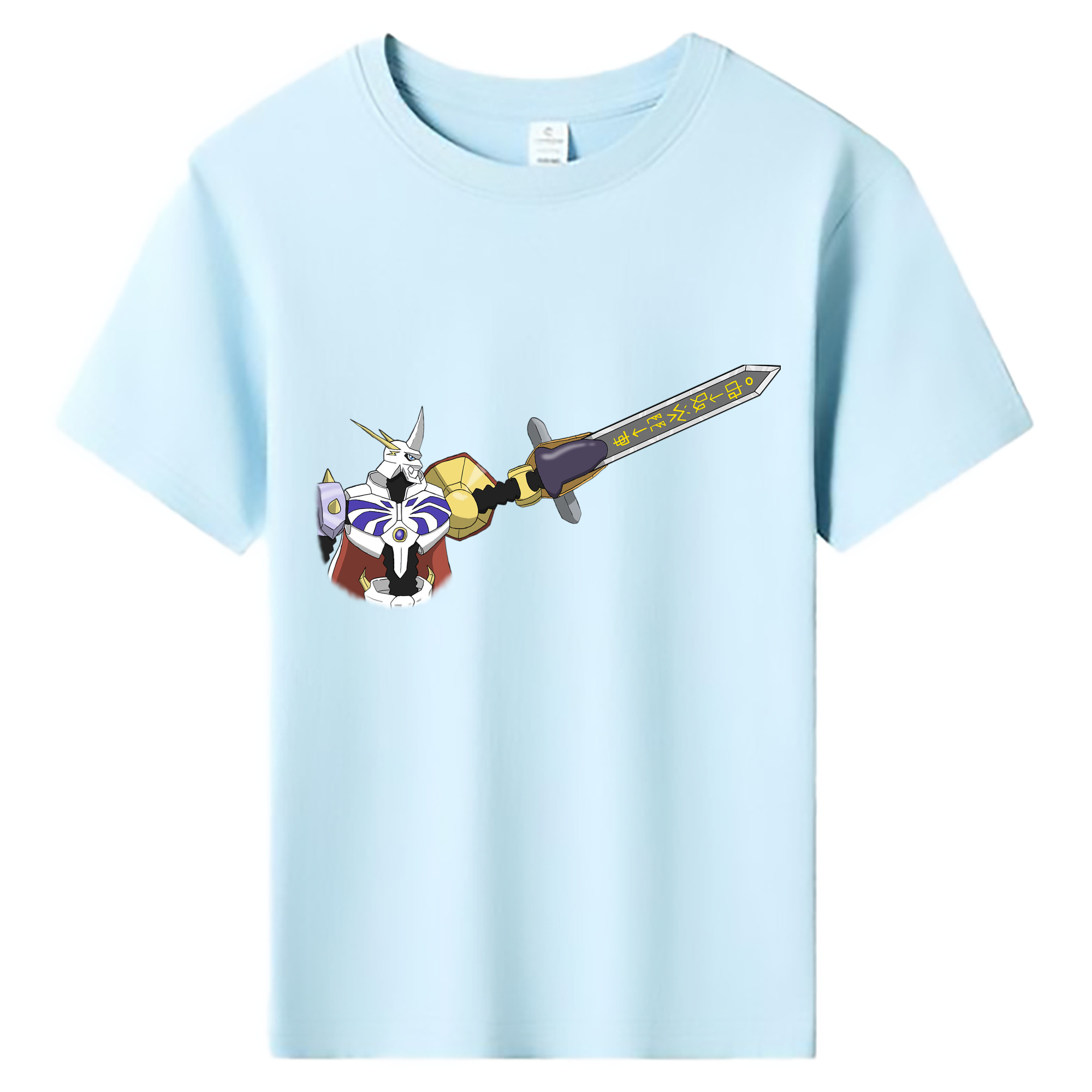 （画像用） Digimon デジタルモンスター/デジモン 綿100％キッズTシャツ（フロントプリント）
